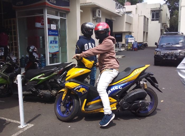 Salah satu perwakilan rombongan motor datangi kantor paspampres untuk klarifikasi