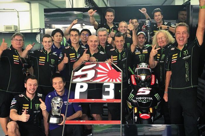 Johann Zarco dan tim Monster Yamaha Tech 3