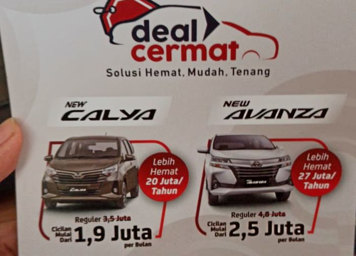 Brosur program Deal Cermat dari Toyota