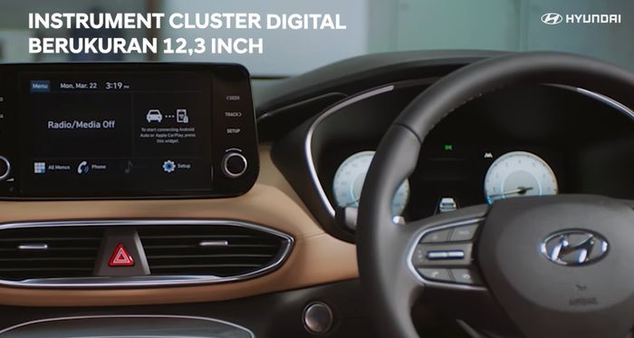 Instrument Cluster Digital Hyundai New Santa Fe 2021